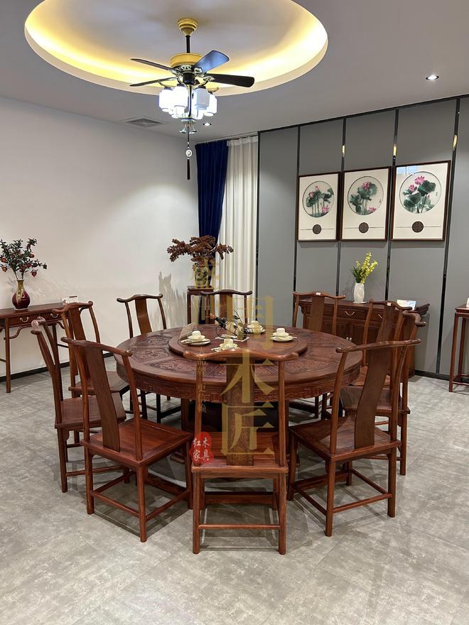 周木匠：红木餐桌口碑之选AG真人游戏第一品牌盛世